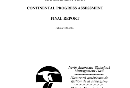2007 North American Waterfowl Management Plan Continental Progress Assessment Final Report
